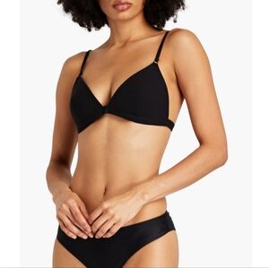 NWT ZIMMERMAN Black Triangle Bikini Top Size 0